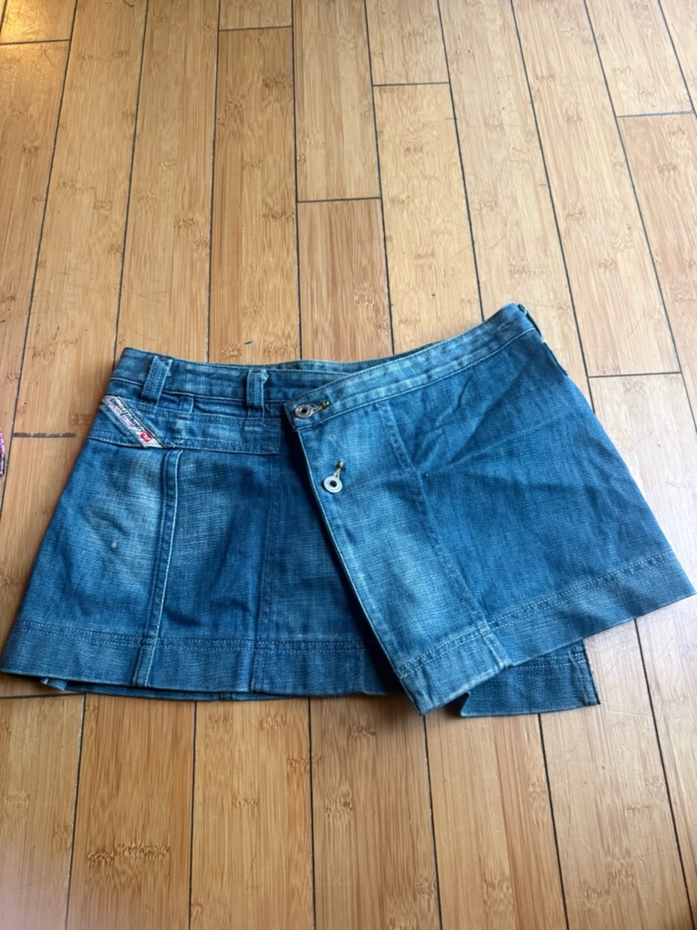 Diesel Denim Wrap Skirt - 27 Y2K
